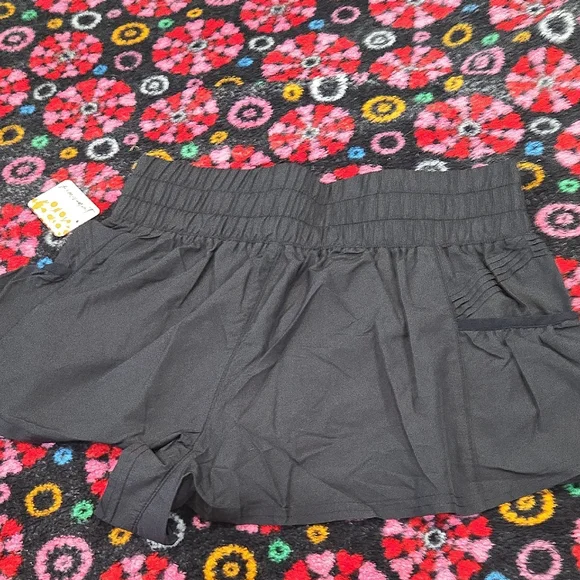 Free People Black Skorts with Elastic Waistband XS  fp6 - Picture 7 of 7